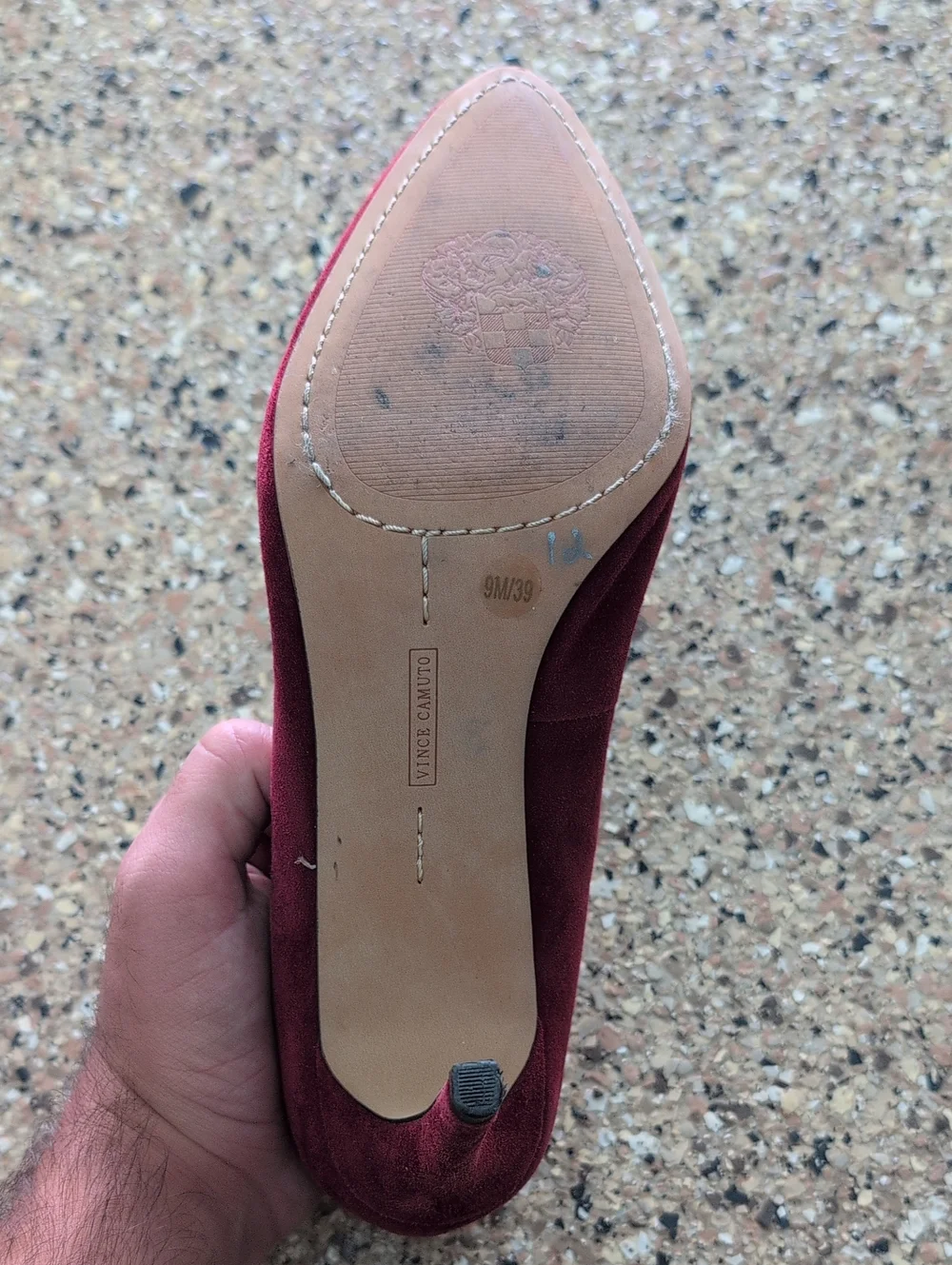 Vince Camuto Wine Suede Pointed-Toe Pumps